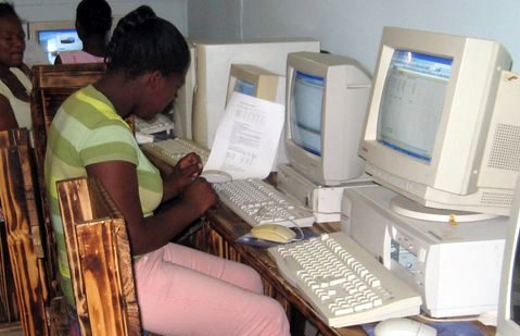 Computer class in a township