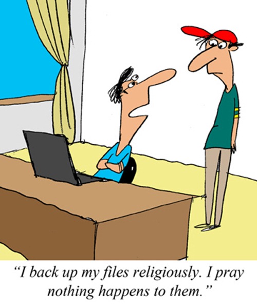 Backup religiously Cartoon