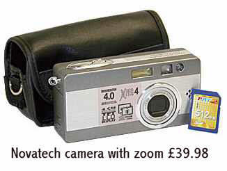 4 Megapixel camera with optical zoom £40