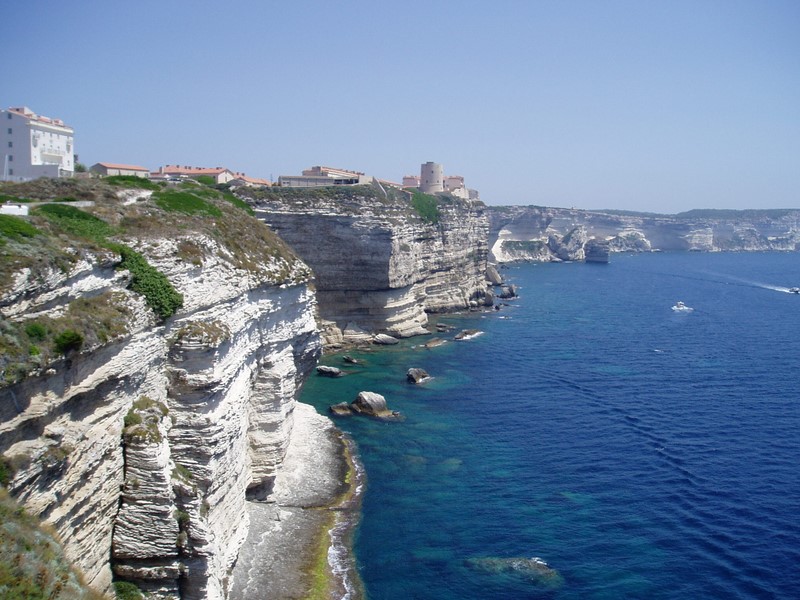The cliffs of Bonifacio, Corsica