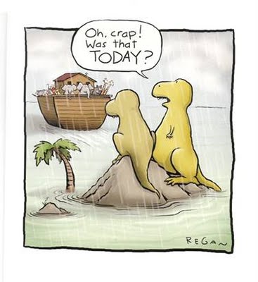 Dinosaurs miss the boat