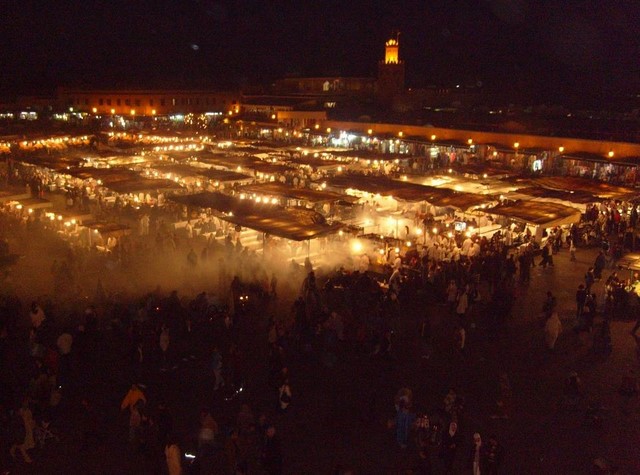 The Square by night