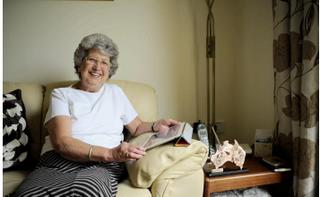 Pensioners using and ipad