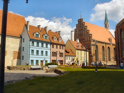 Colourful old buildings