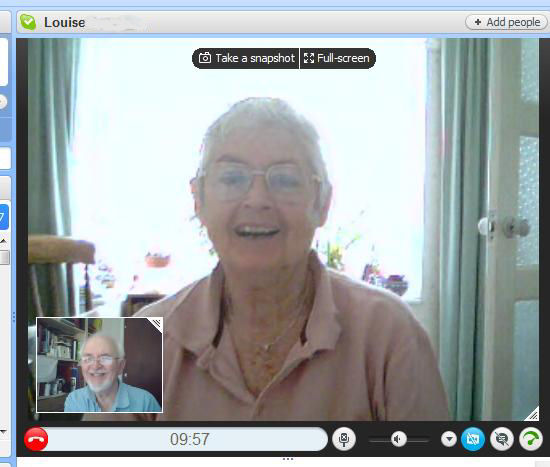 Webcam using Skype with text or sound