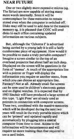 My article about how laptops would be