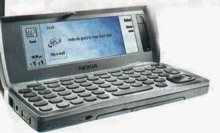 Mobile phone with wide screen and keyboard