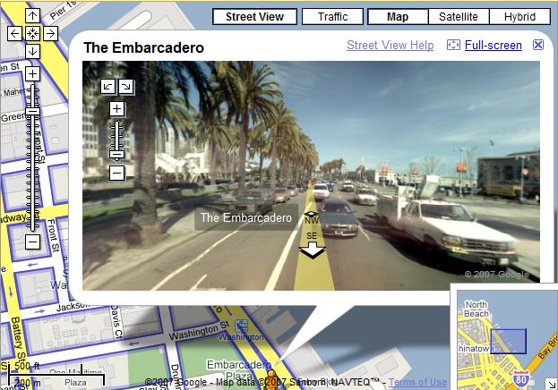 San Francisco Street Panorama