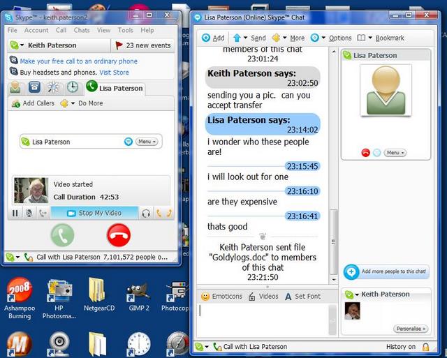 Skype Chat Rooms.