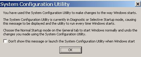 The prompt you get after restarting