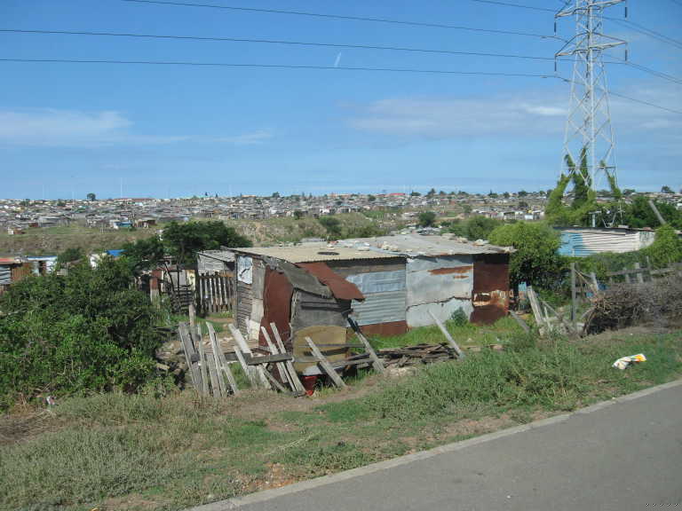 Almost all the township is made of shacks