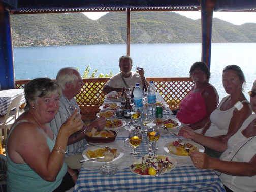 Eating out in Kekova