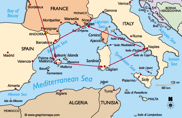 Cruise route